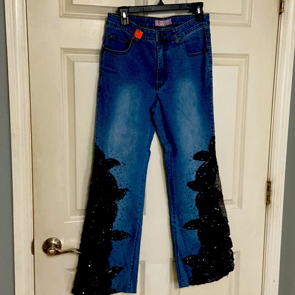 Fancy jeans for night out. I bought these on a whim in Vegas